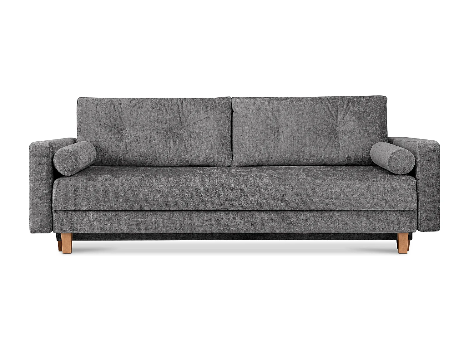 Schlafsofa ERISO - 3-Sitzer - Silbergrau