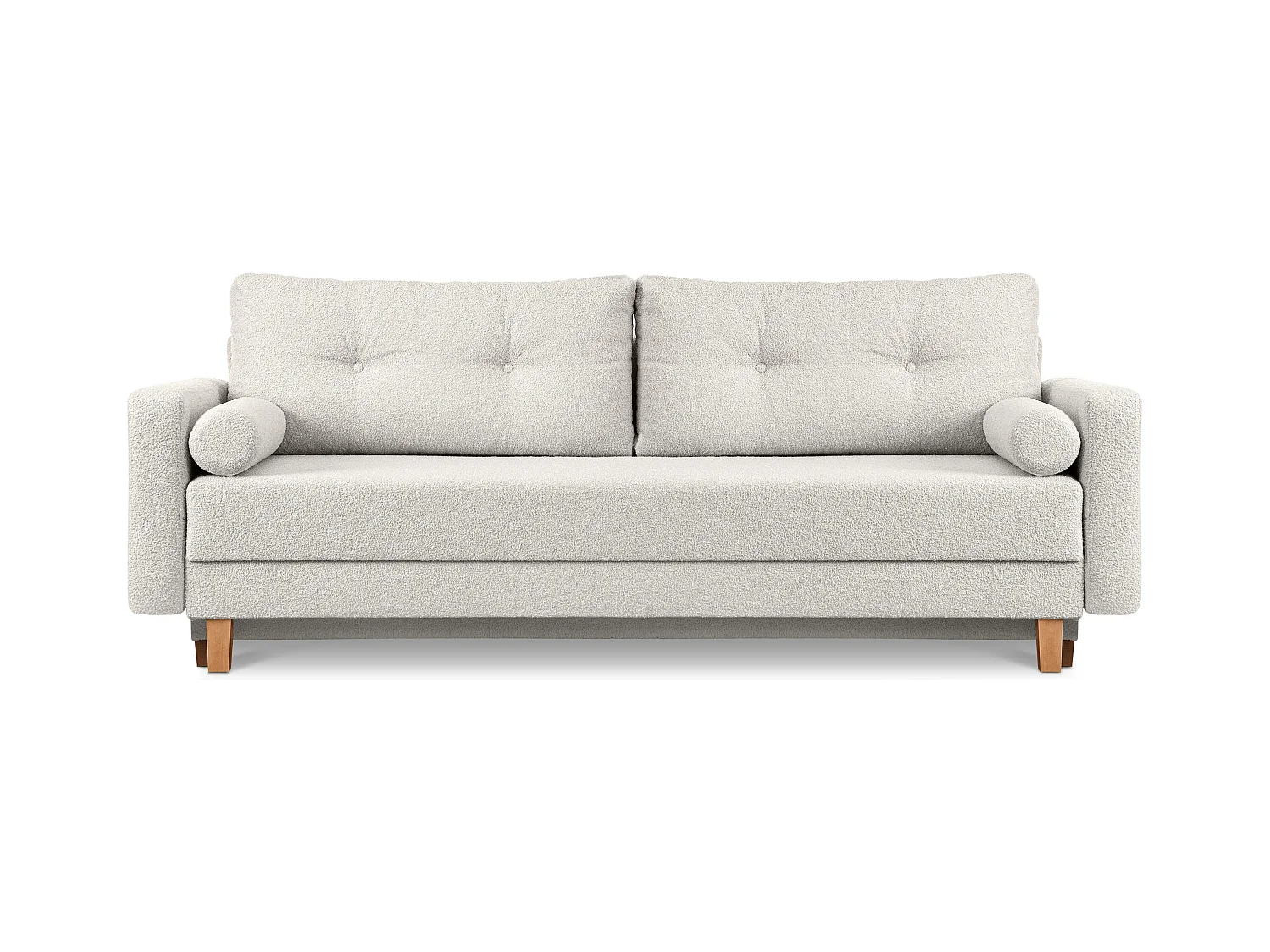 Canapé convertible ERISO - 3 places - Blanc