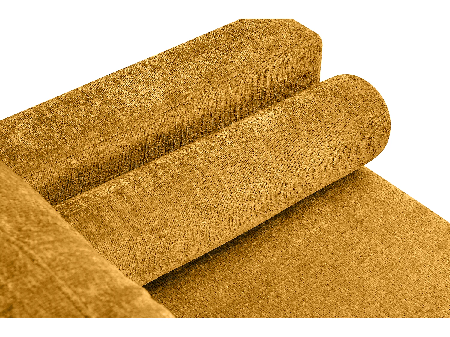 Canapé convertible ERISO - 3 places - Jaune melon