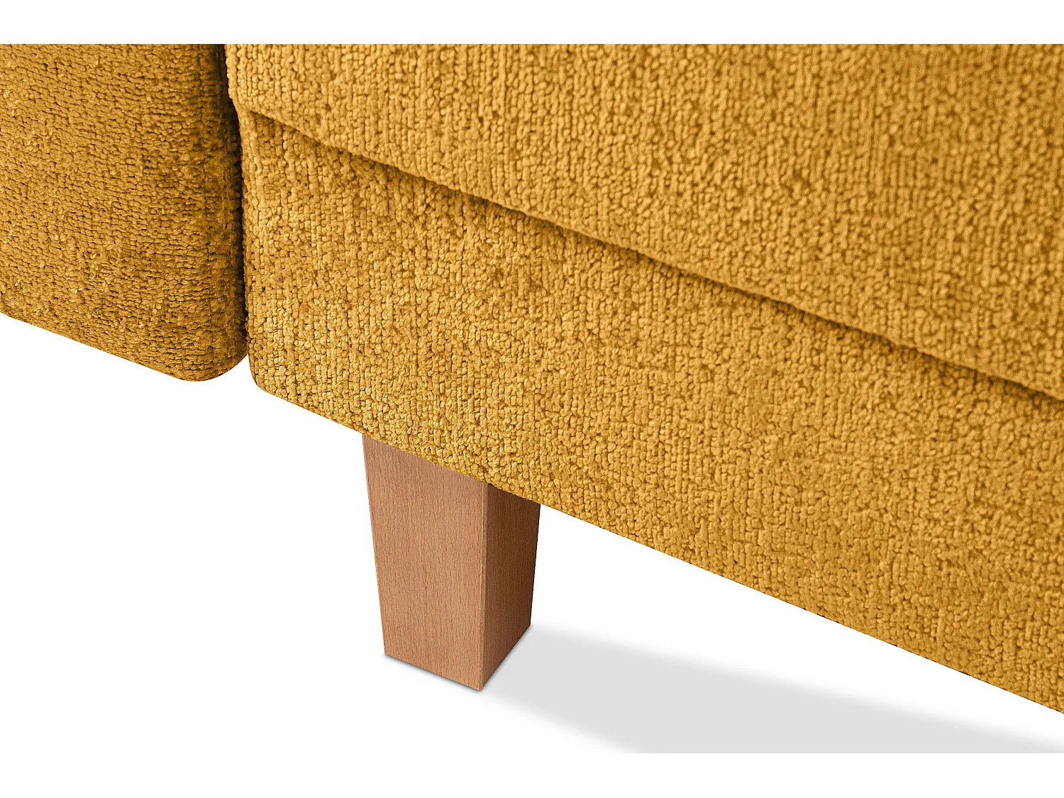 Canapé convertible ERISO - 3 places - Jaune melon