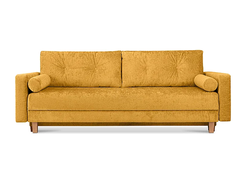 Schlafsofa ERISO - 3-Sitzer - Melonengelb