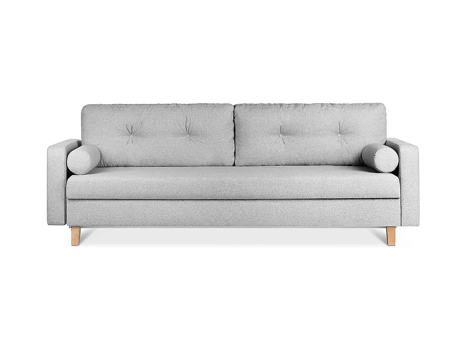 Canapé convertible ERISO - 3 places - Gris clair