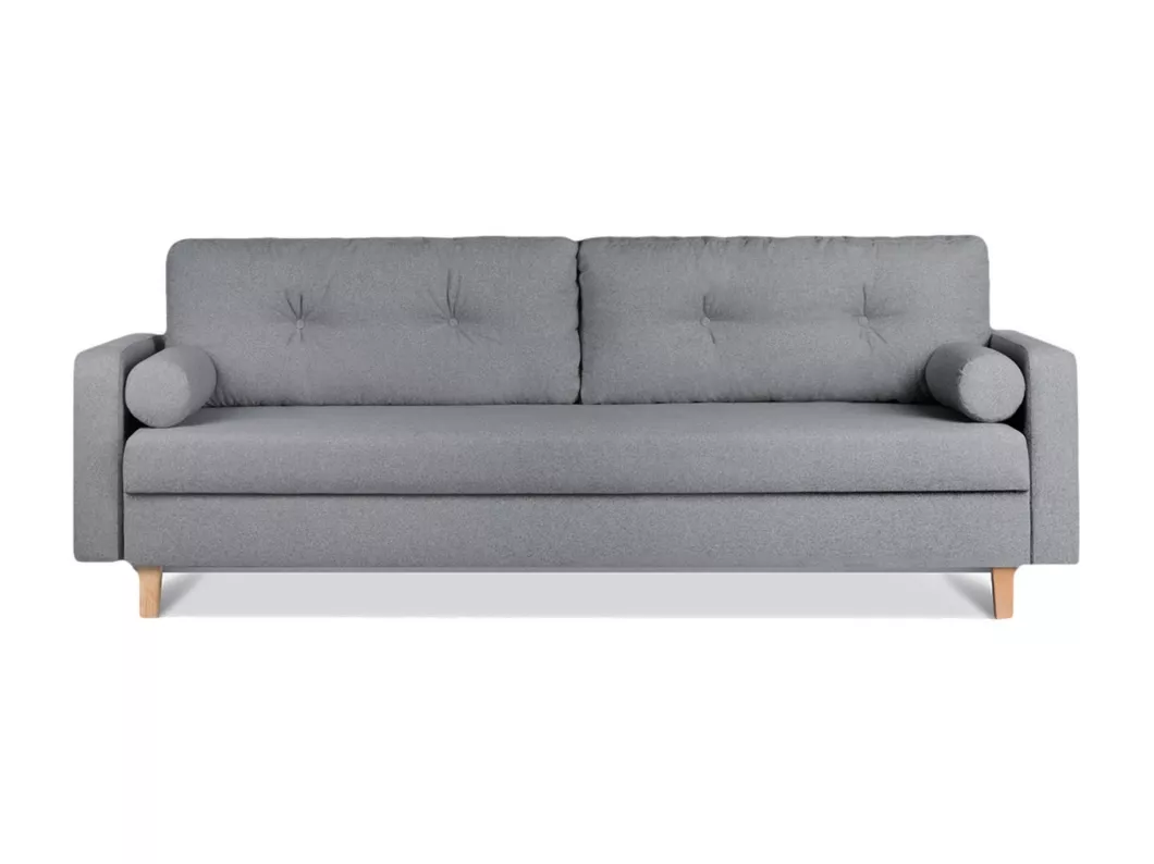 Kauf Unique Schlafsofa 3-Personen mit ausziehbare Liegfläche 196x150 cm - Grau - ERISO