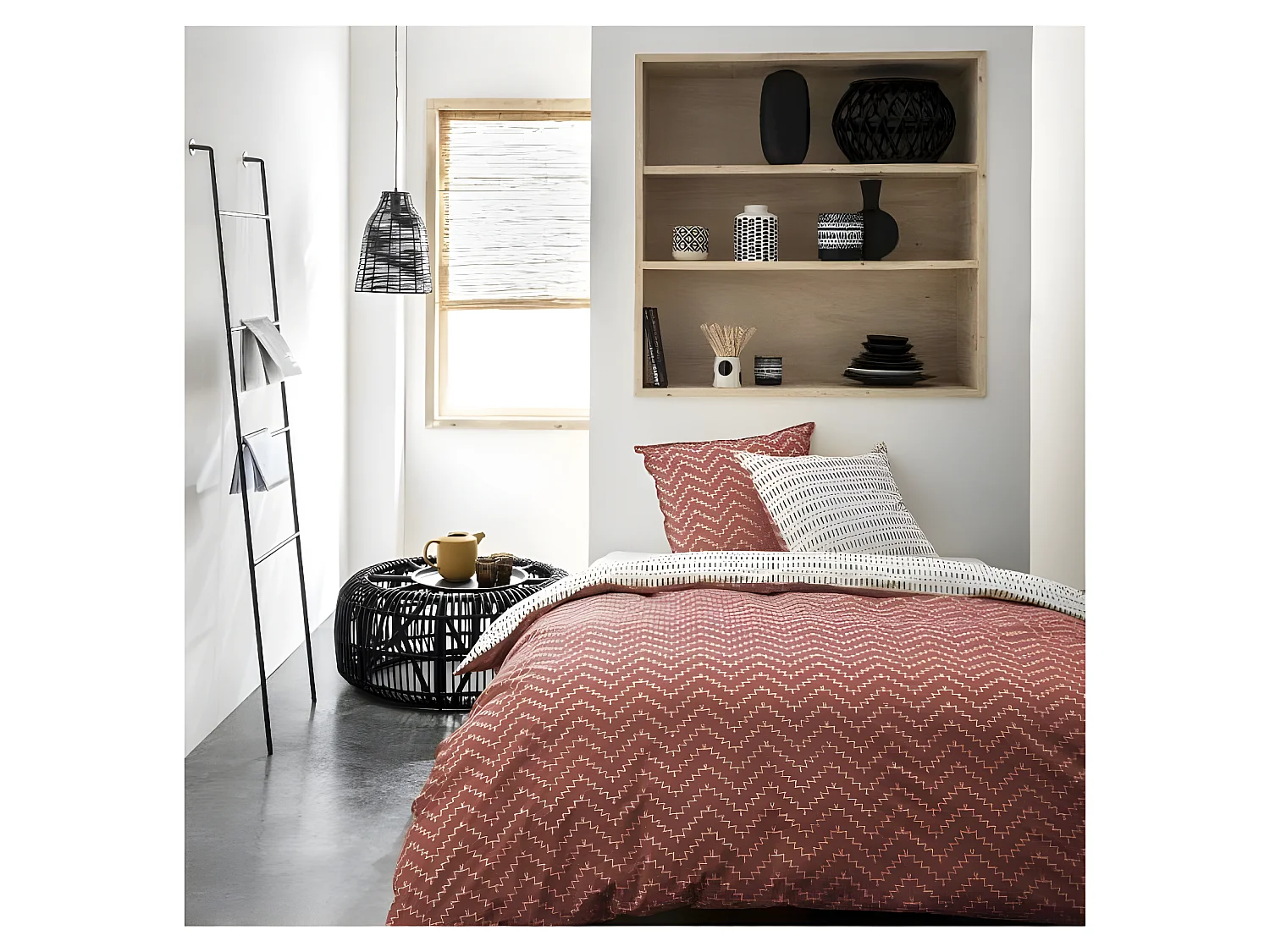 Parure de lit Today - Housse de couette 220x240 + 2 taies d'oreiller 63x63 - 100% coton 57 fils - Sunshine 8.20