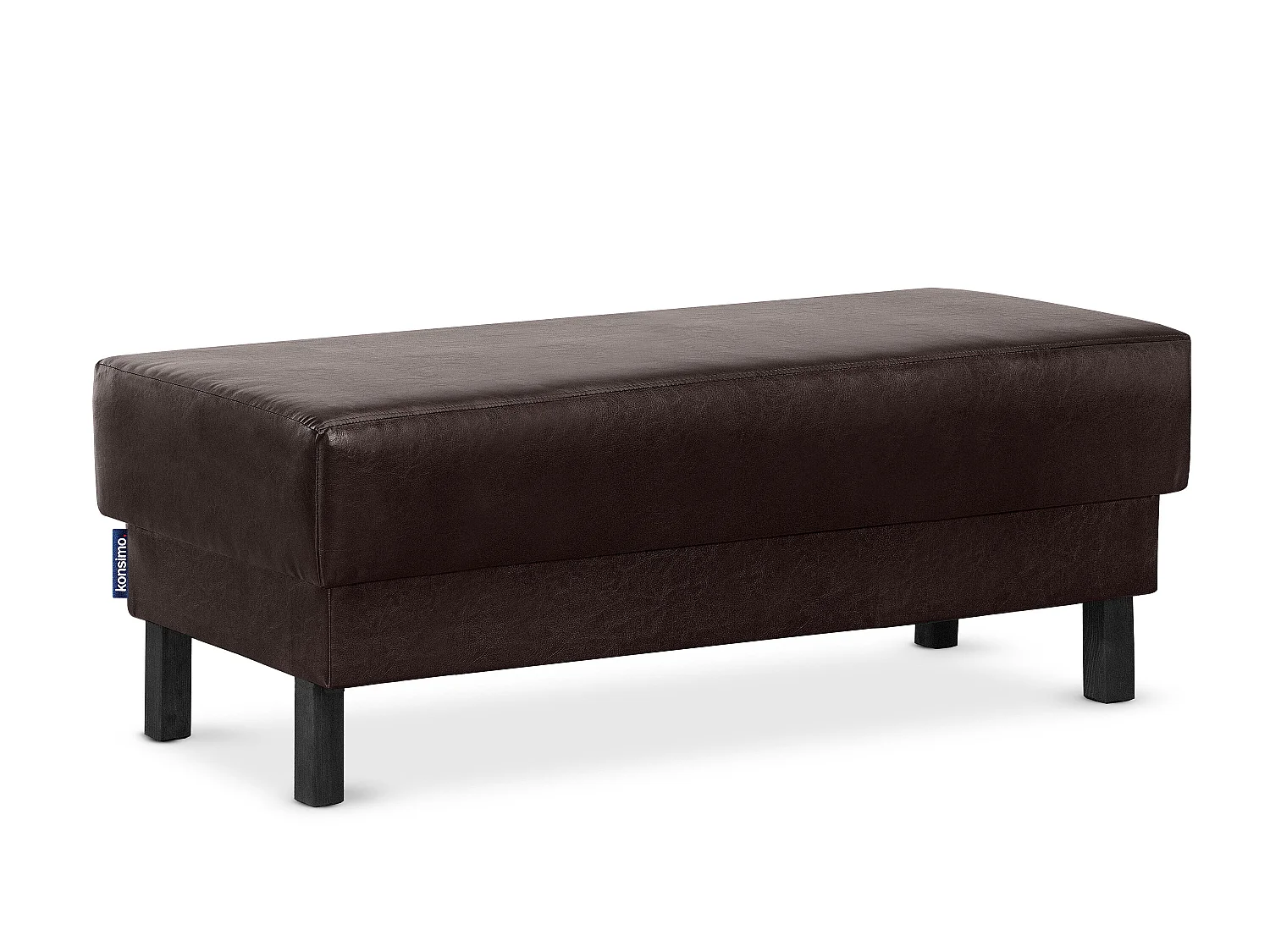 Sitzhocker auf hohen Holzbeinen - Dunkebraun - ESPECTO