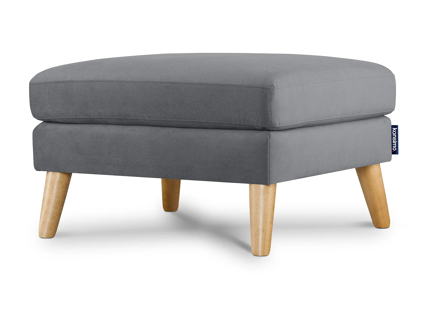 Sitzhocker Pouffe - grau - TAGIO