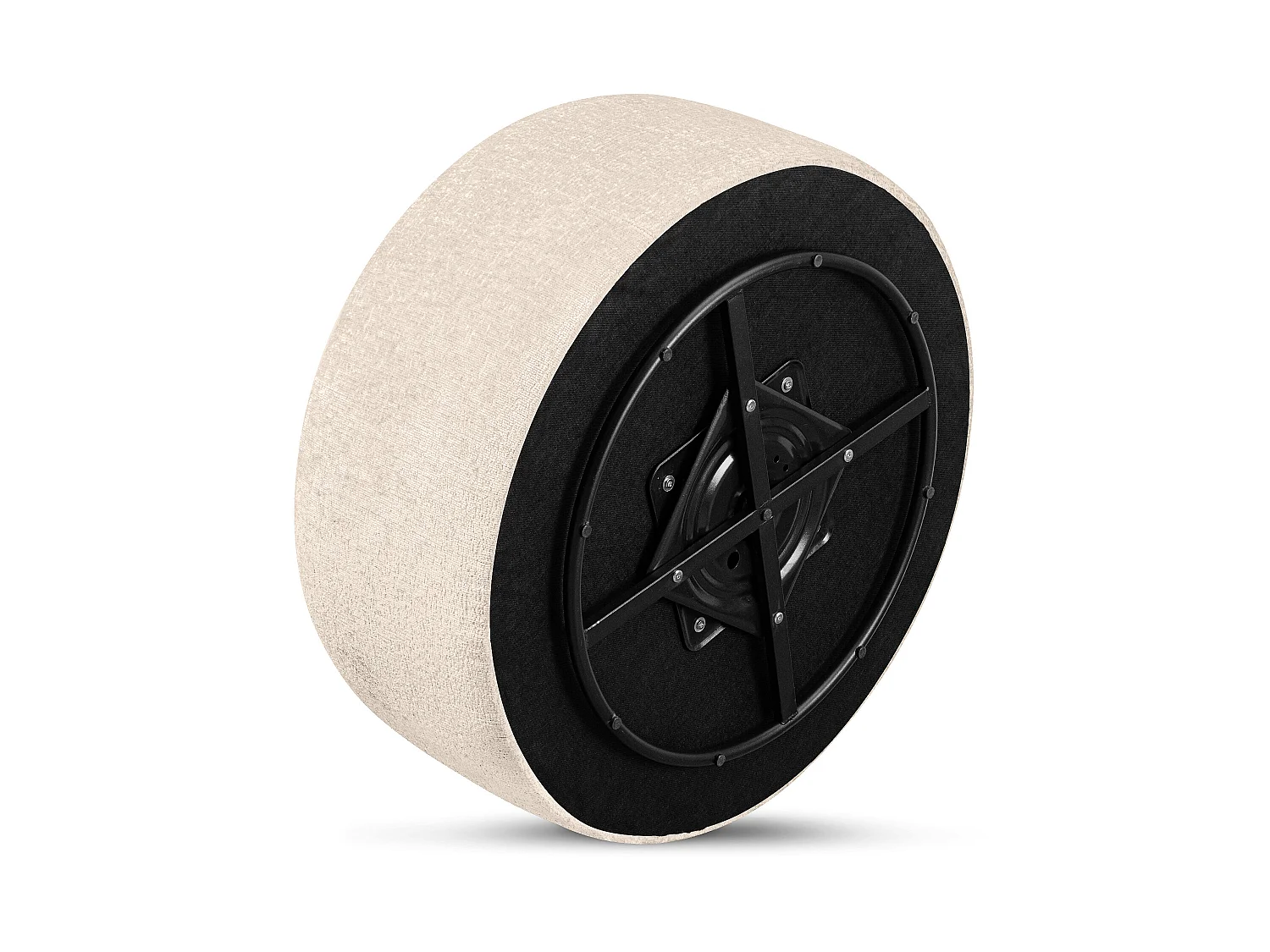 Puff im modernistischen Stil - ecrufarben - RAGGI