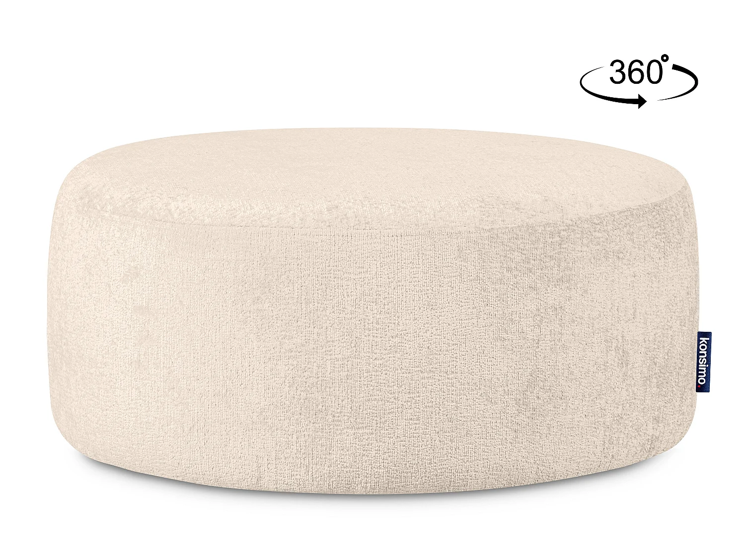 Puff im modernistischen Stil - ecrufarben - RAGGI