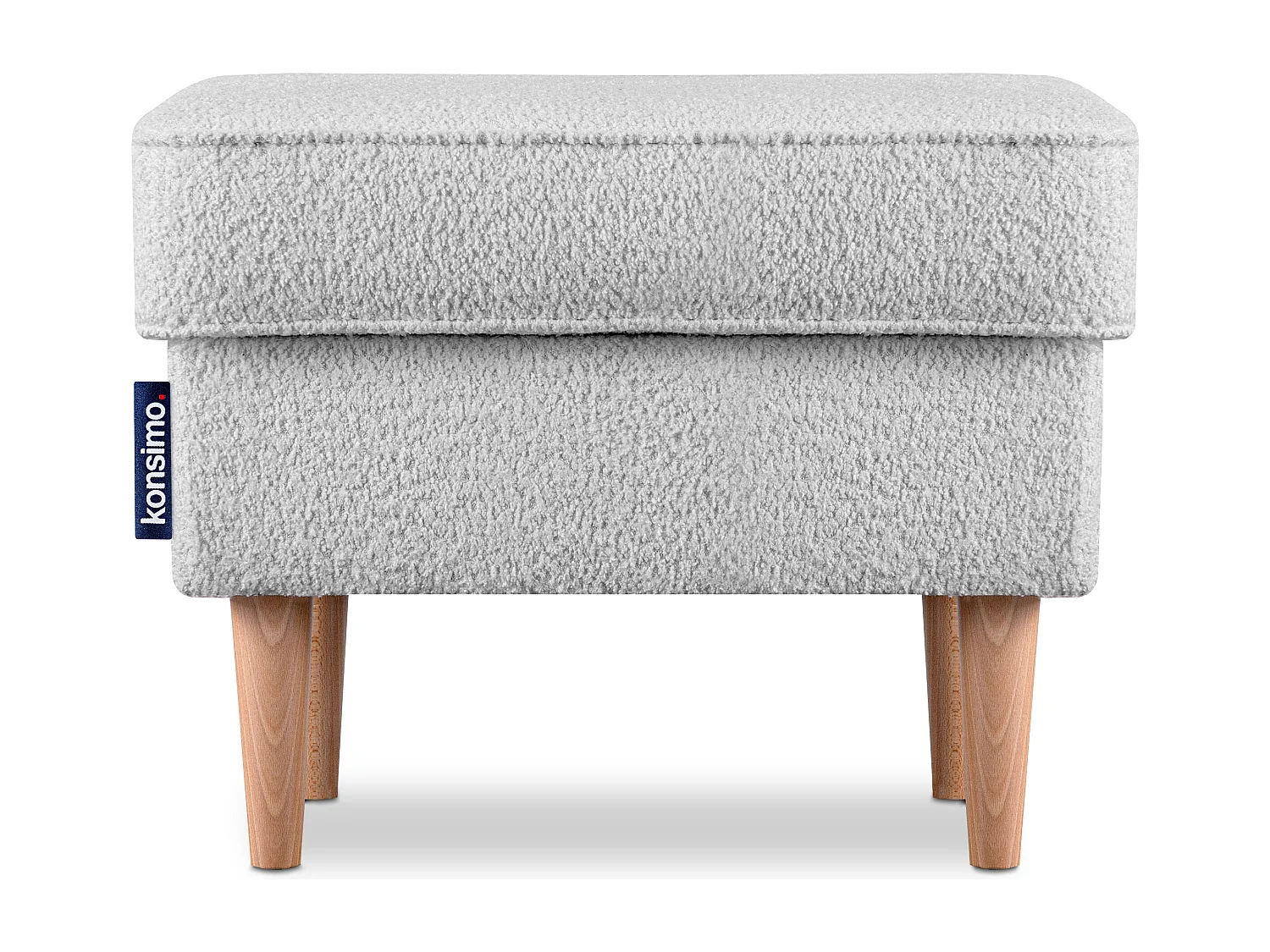 Sitzhocker zeitloses Design hohe Füße - hellgrau - STRALIS