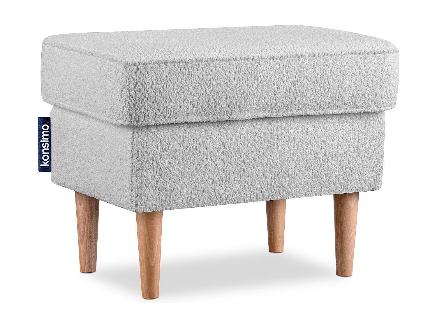 Sitzhocker zeitloses Design hohe Füße - hellgrau - STRALIS