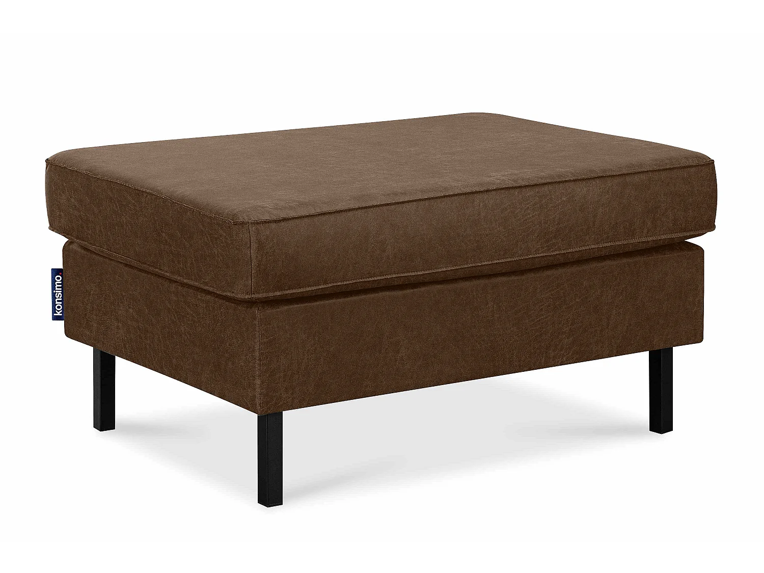 Hockerstuhl auf hohen Metallbeinen - dunkelbraun - INVIA