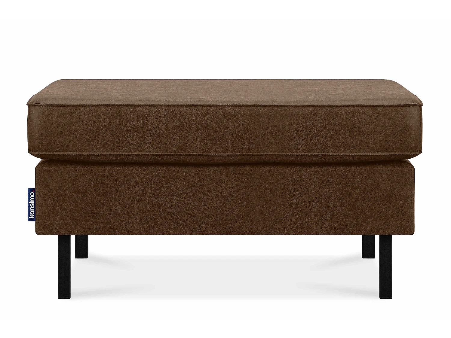 Hockerstuhl auf hohen Metallbeinen - dunkelbraun - INVIA