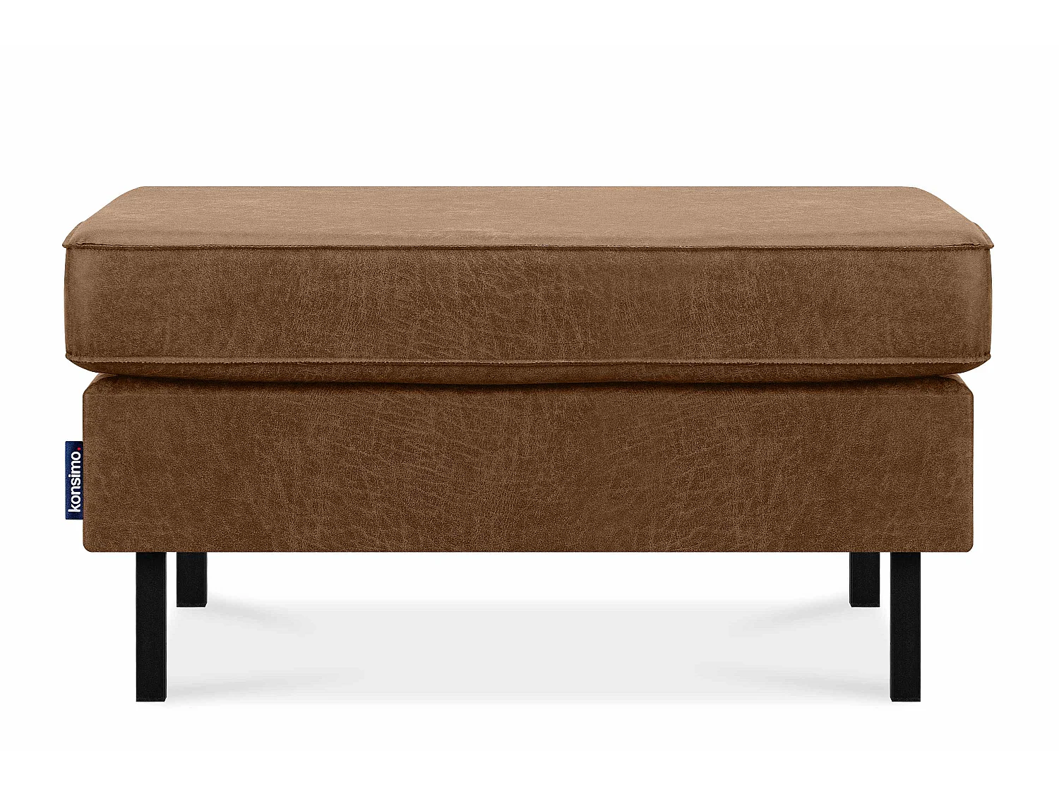 Hockerstuhl auf hohen Metallbeinen - braun - INVIA