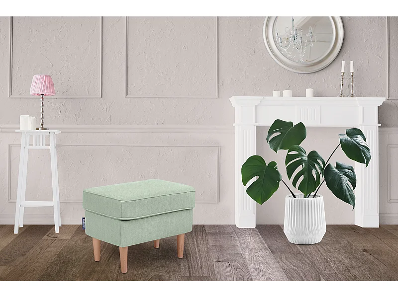 Sitzhocker zeitloses Design hohe Füße - hellgrün - STRALIS