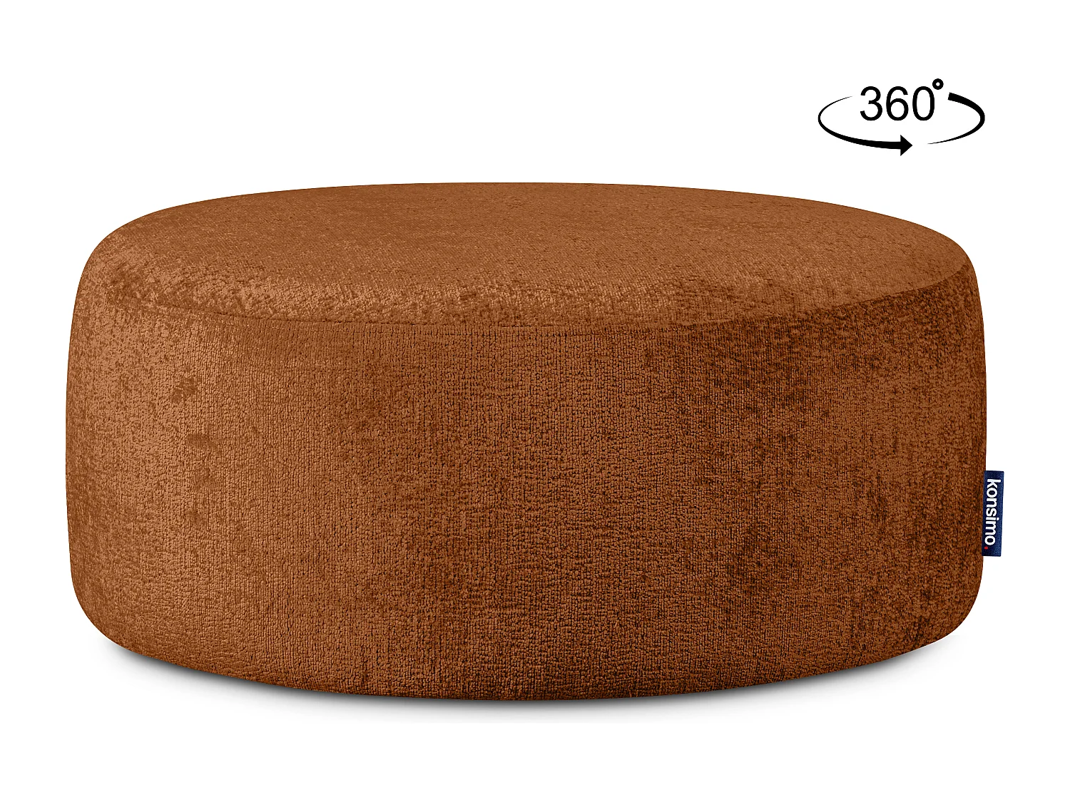 Puff im modernistischen Stil - rot - RAGGI