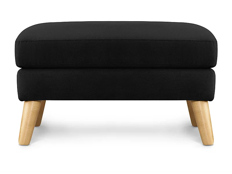 Sitzhocker Pouffe - schwarz - TAGIO