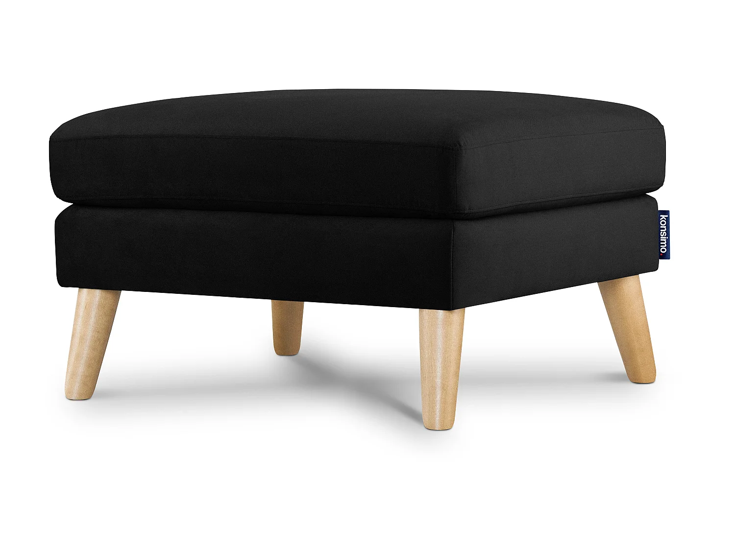 Sitzhocker Pouffe - schwarz - TAGIO