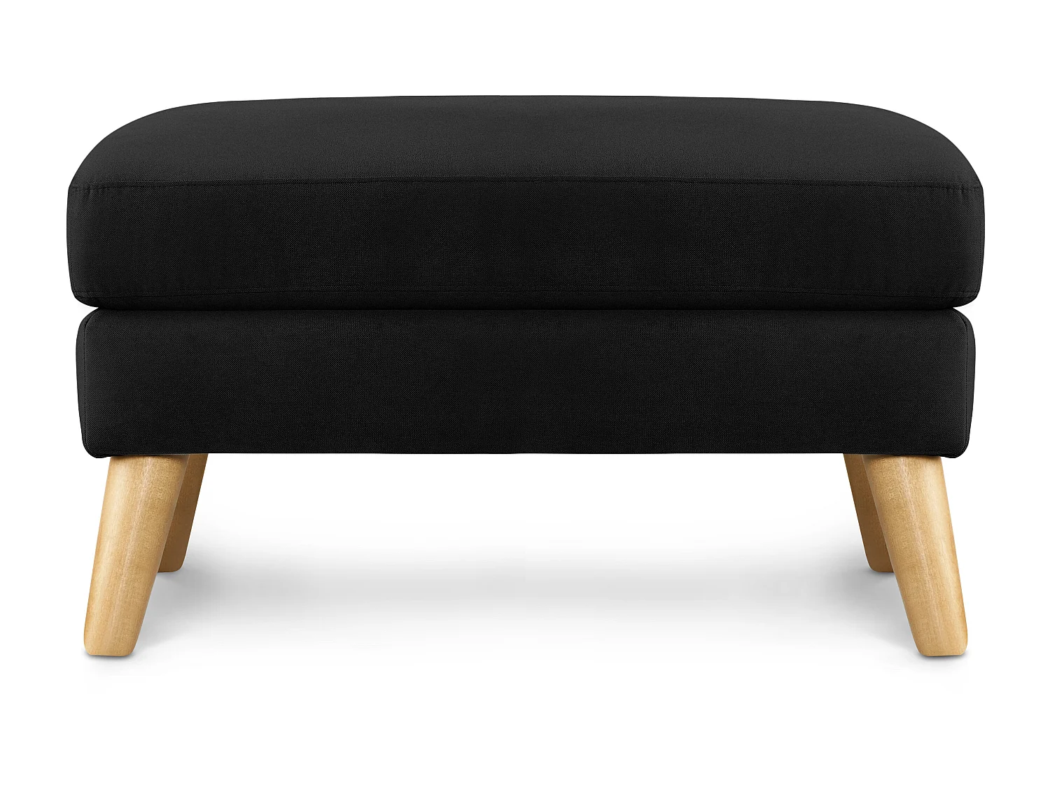 Sitzhocker Pouffe - schwarz - TAGIO