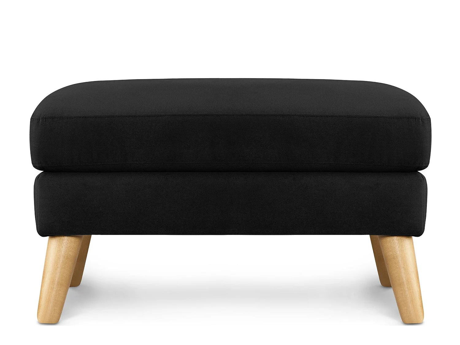Sitzhocker Pouffe - schwarz - TAGIO