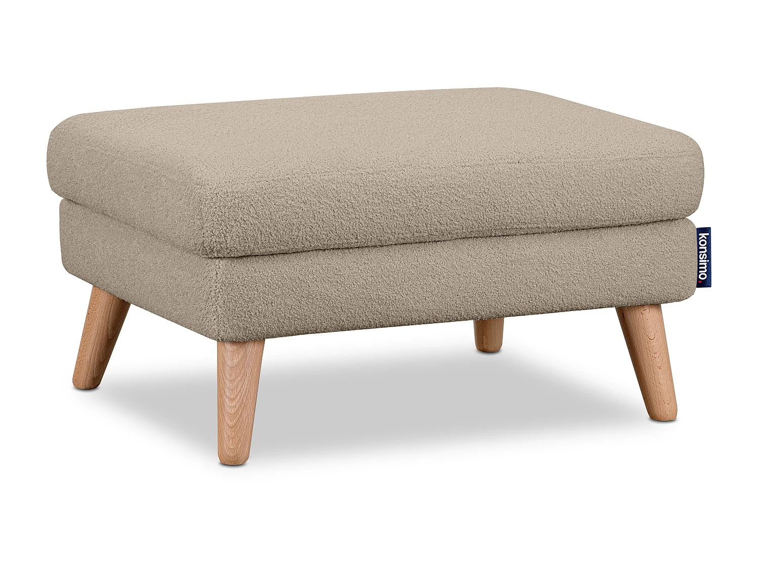 Sitzhocker Pouffe - Hellbraun - TAGIO