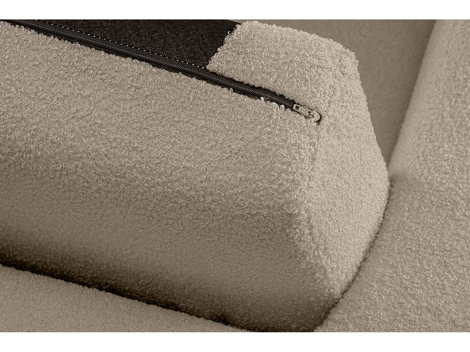 Sitzhocker Pouffe - Hellbraun - TAGIO