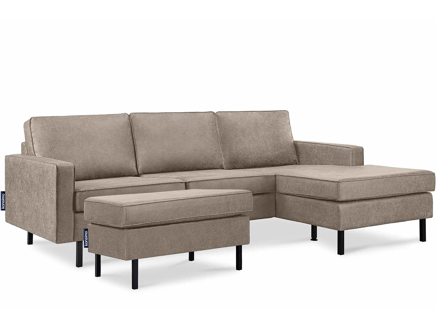 Hockerstuhl auf hohen Metallbeinen - hellgrau - INVIA