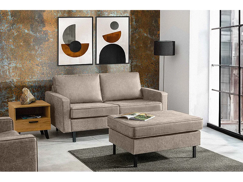 Hockerstuhl auf hohen Metallbeinen - hellgrau - INVIA