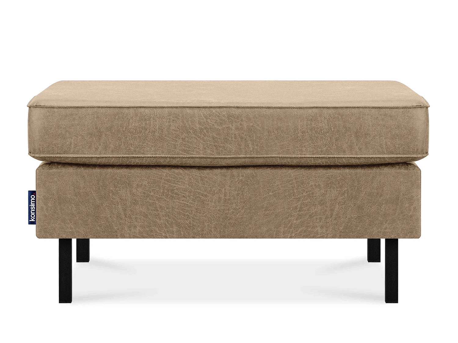 Hockerstuhl auf hohen Metallbeinen - beige - INVIA