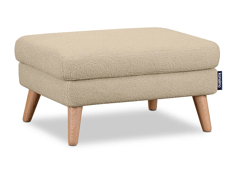 Sitzhocker Pouffe - Hellbeige - TAGIO