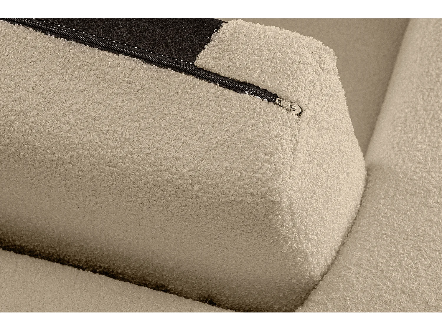 Sitzhocker Pouffe - Hellbeige - TAGIO