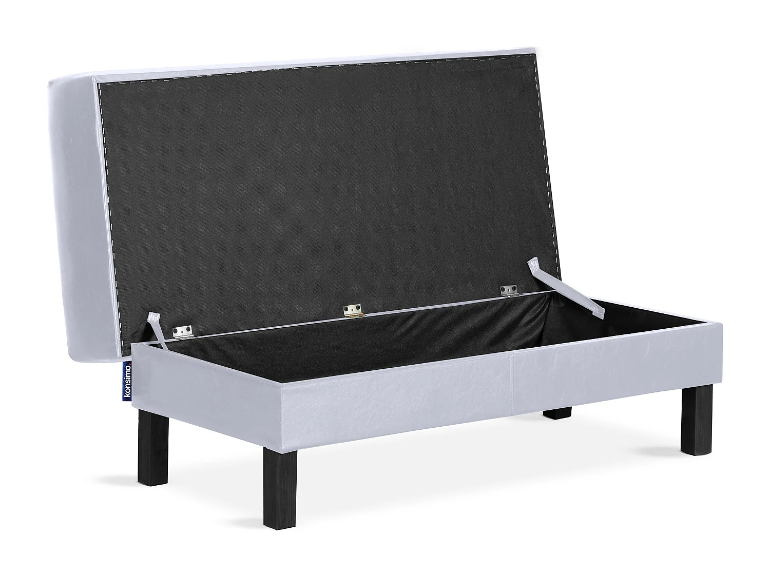 Sitzhocker auf hohen Holzbeinen - grau - ESPECTO