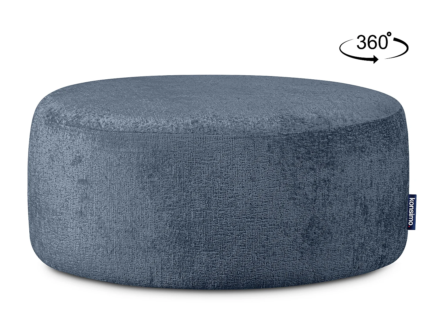 Puff im modernistischen Stil - dunkelblau - RAGGI