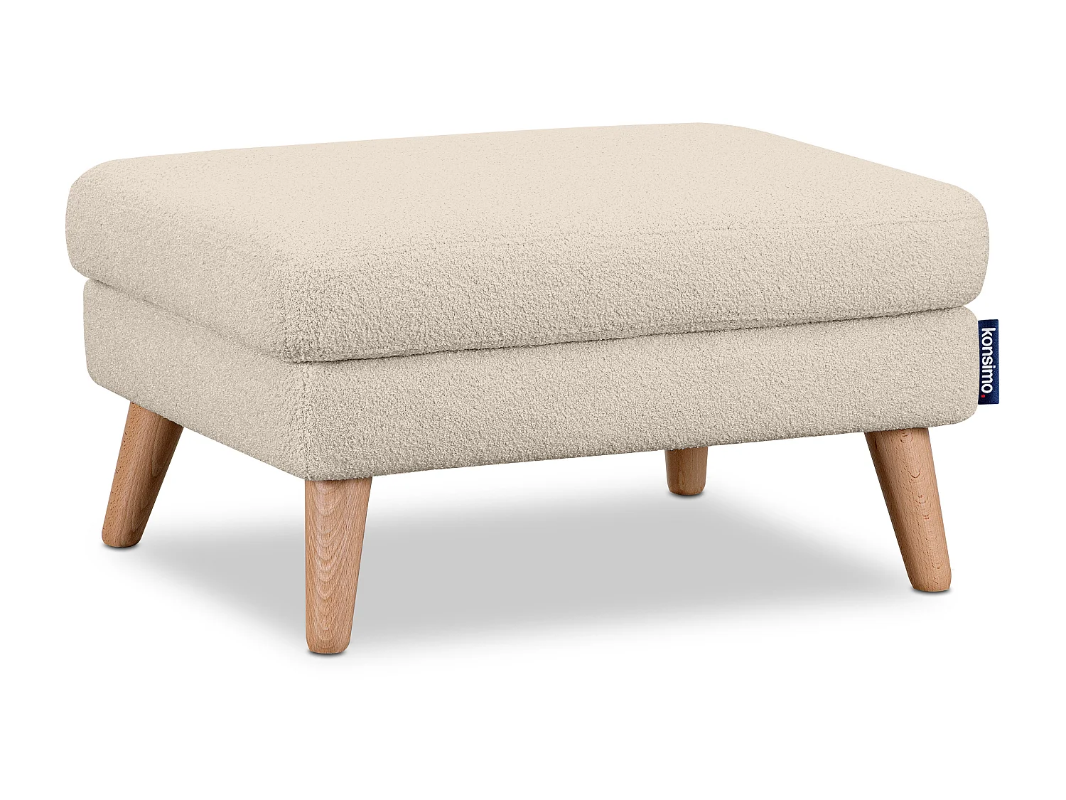Sitzhocker Pouffe - creme - TAGIO
