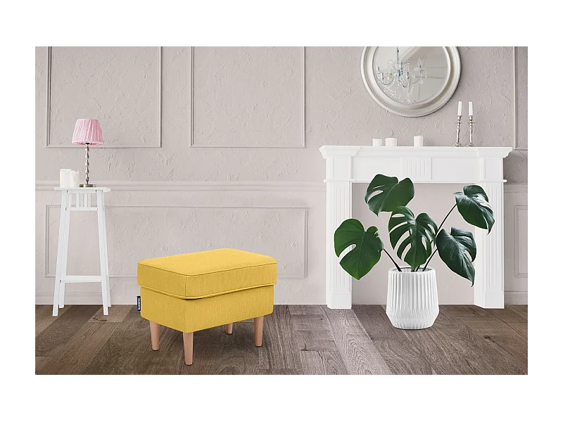 Sitzhocker zeitloses Design hohe Füße - gelb - STRALIS