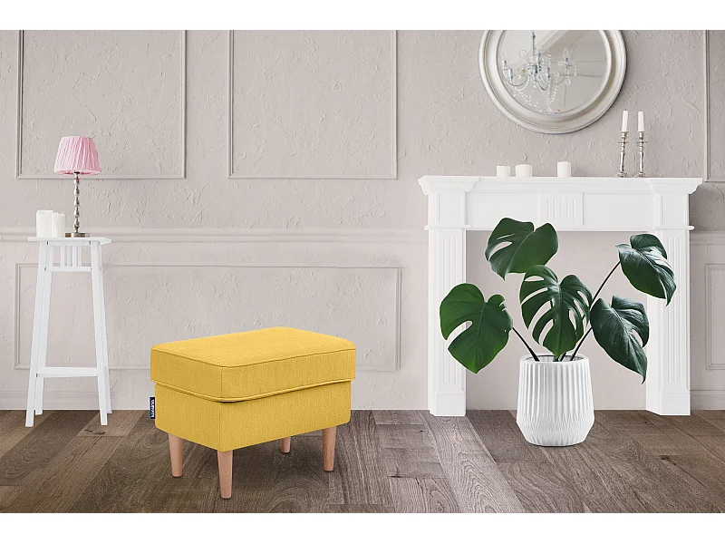 Sitzhocker zeitloses Design hohe Füße - gelb - STRALIS