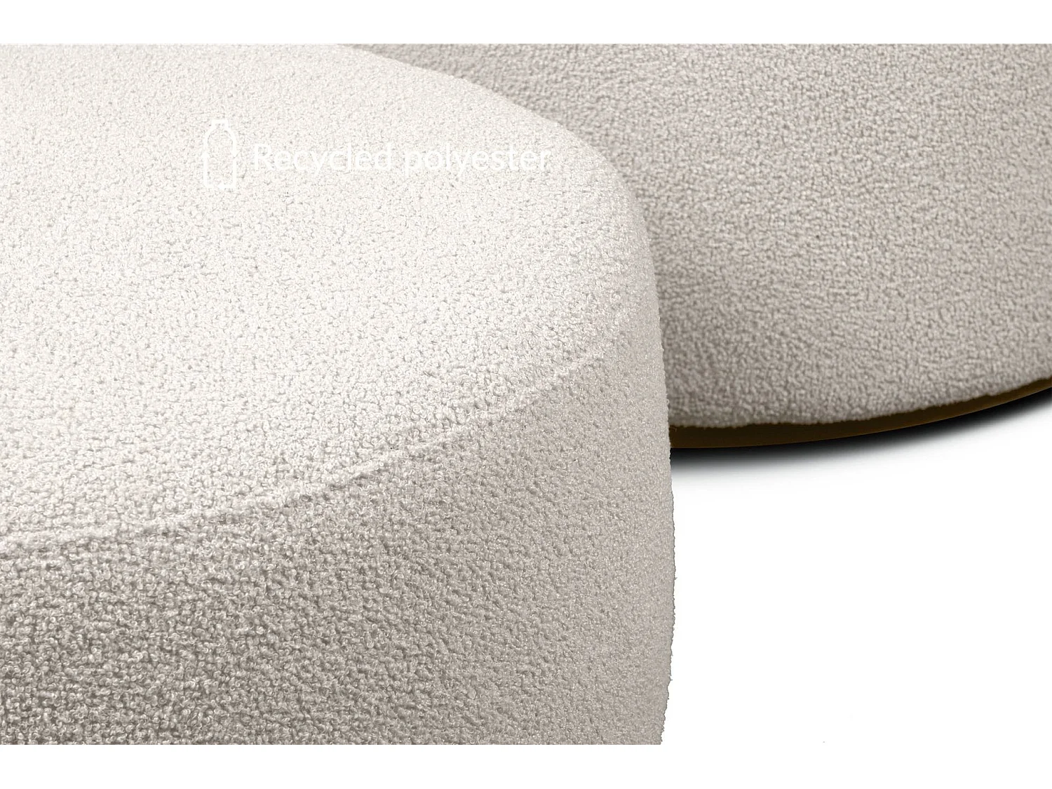 Puff im modernistischen Stil - Weiß - RAGGI