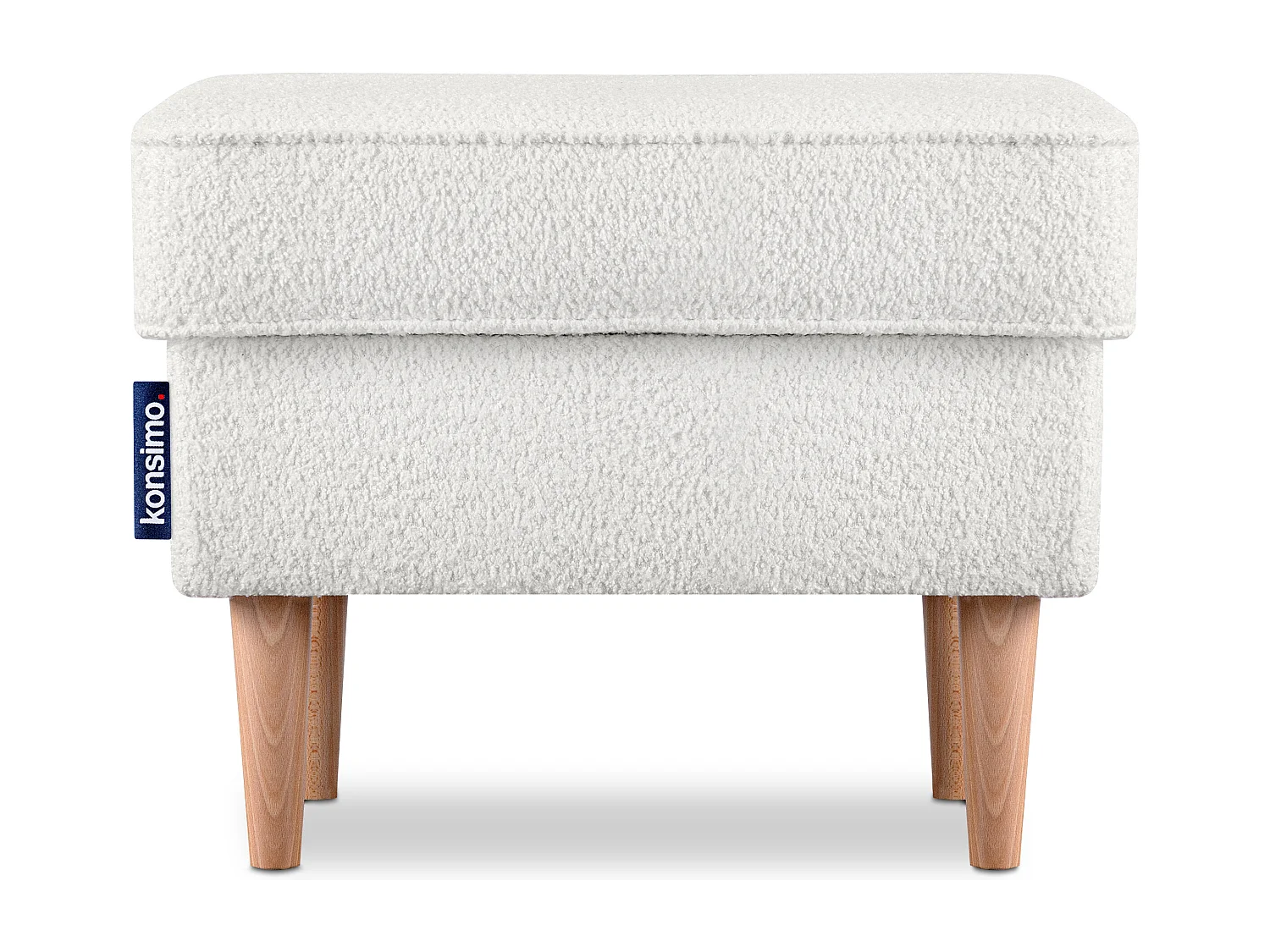 Sitzhocker zeitloses Design hohe Füße - weiß - STRALIS