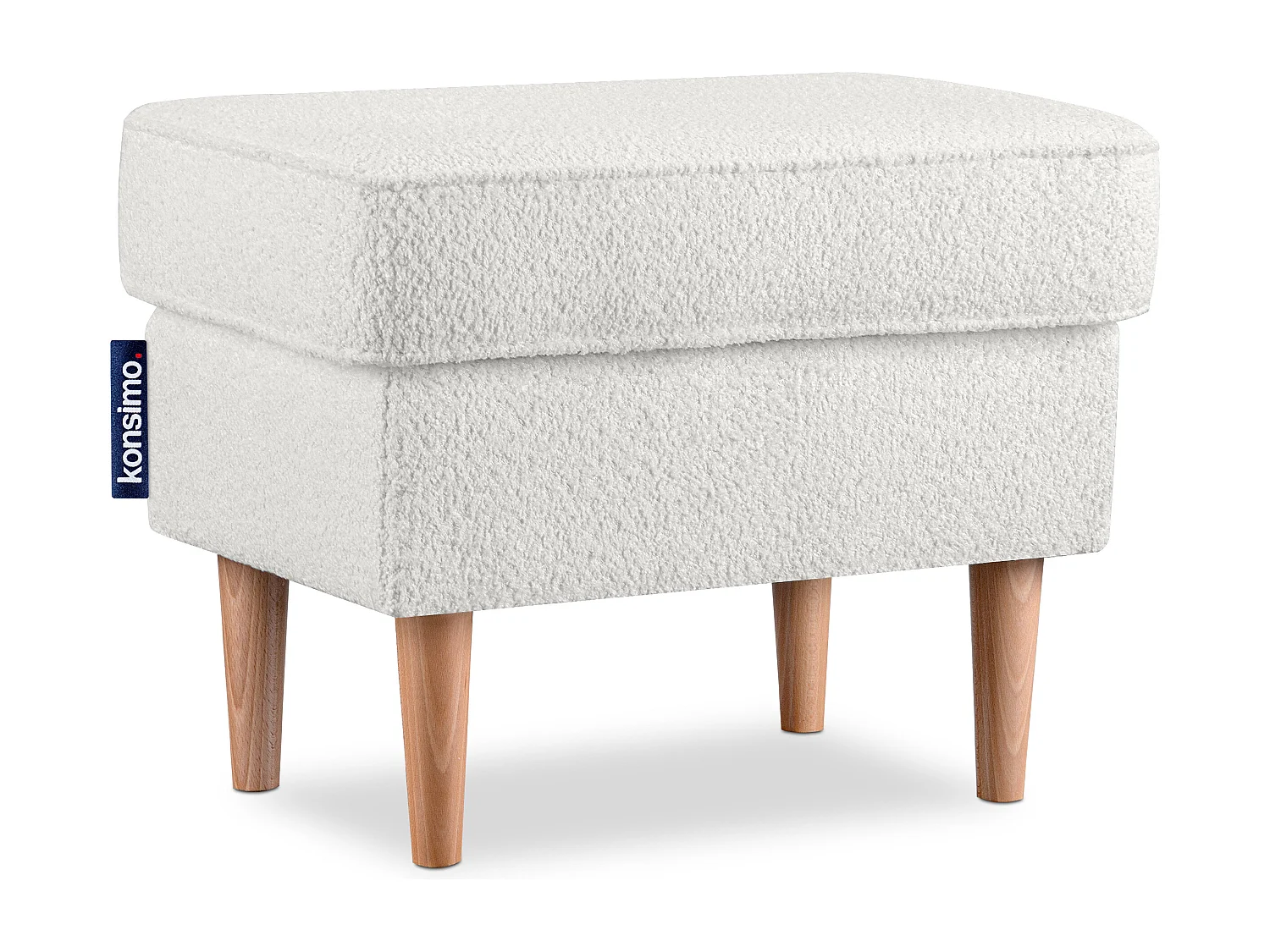 Sitzhocker zeitloses Design hohe Füße - weiß - STRALIS