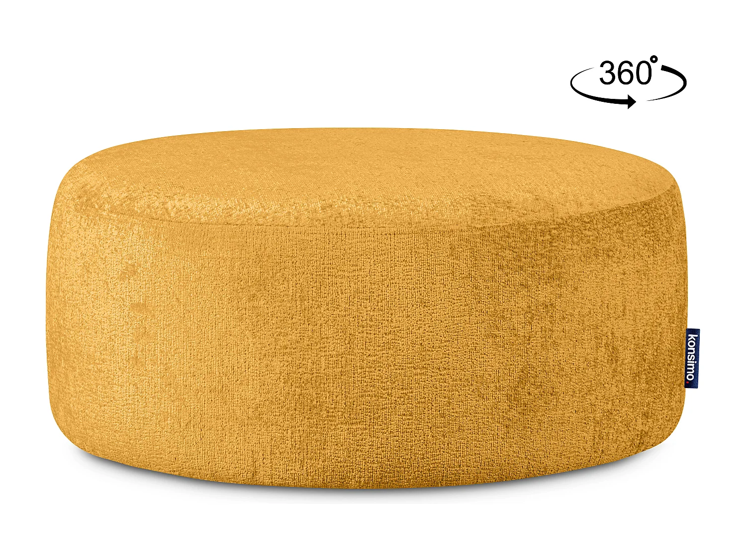 Puff im modernistischen Stil - senffarben - RAGGI