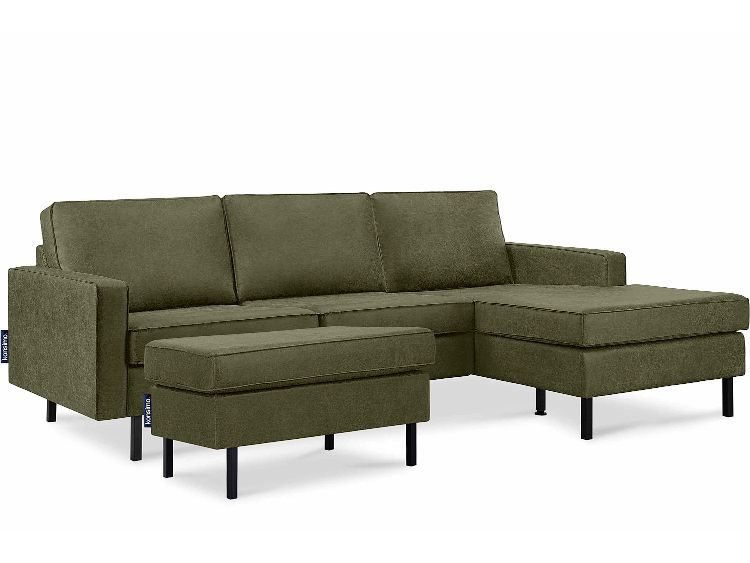 Hockerstuhl auf hohen Metallbeinen - grün - INVIA