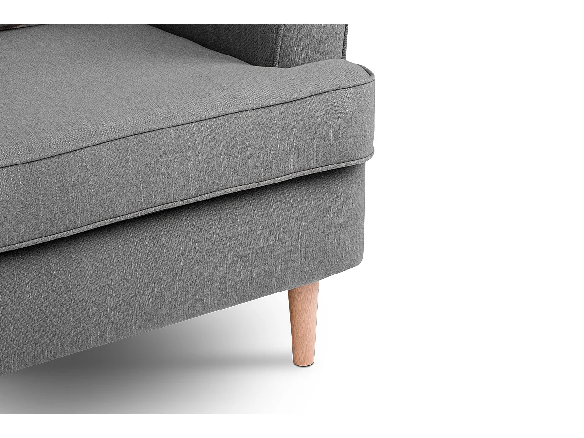 Sitzhocker zeitloses Design hohe Füße - grau - STRALIS