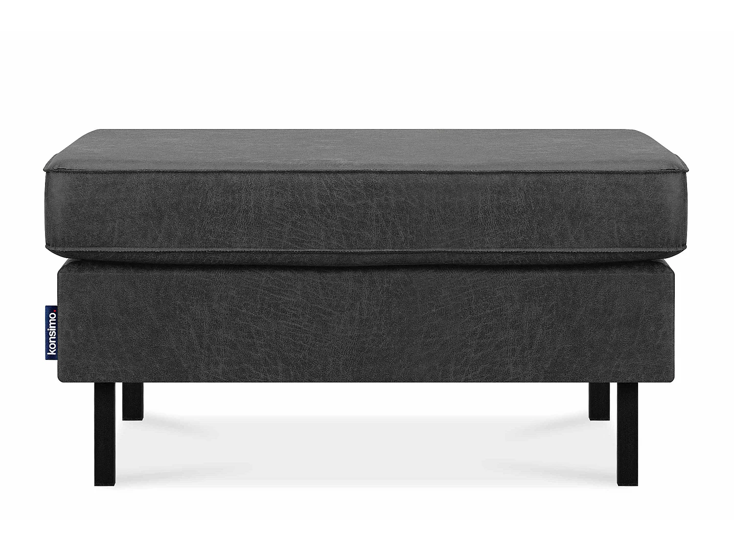 Hockerstuhl auf hohen Metallbeinen - dunkelgrau - INVIA