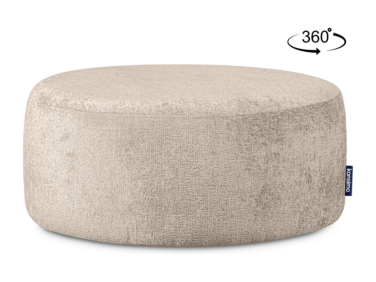 Puff im modernistischen Stil - grau - RAGGI