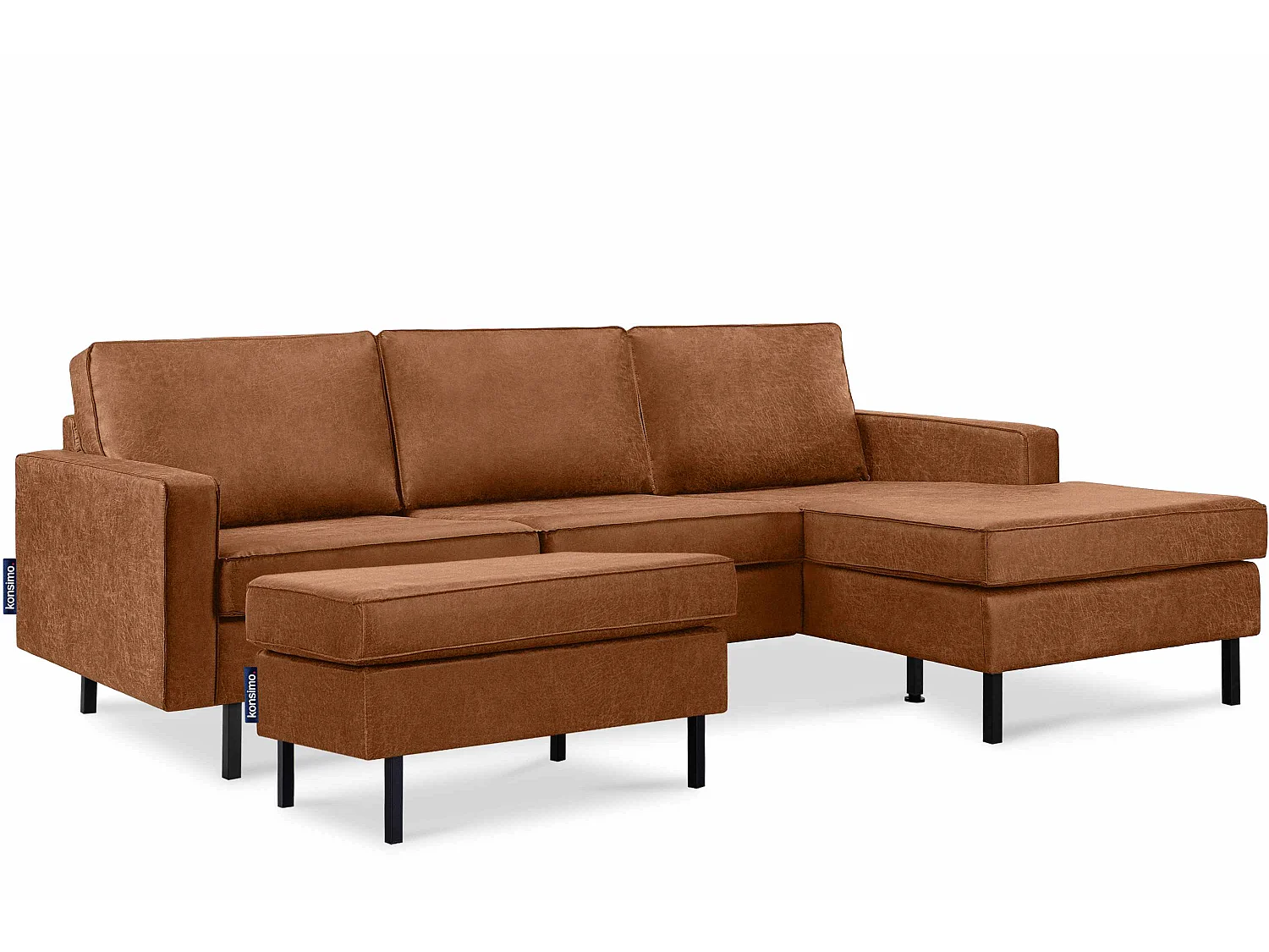 Hockerstuhl auf hohen Metallbeinen - rot - INVIA