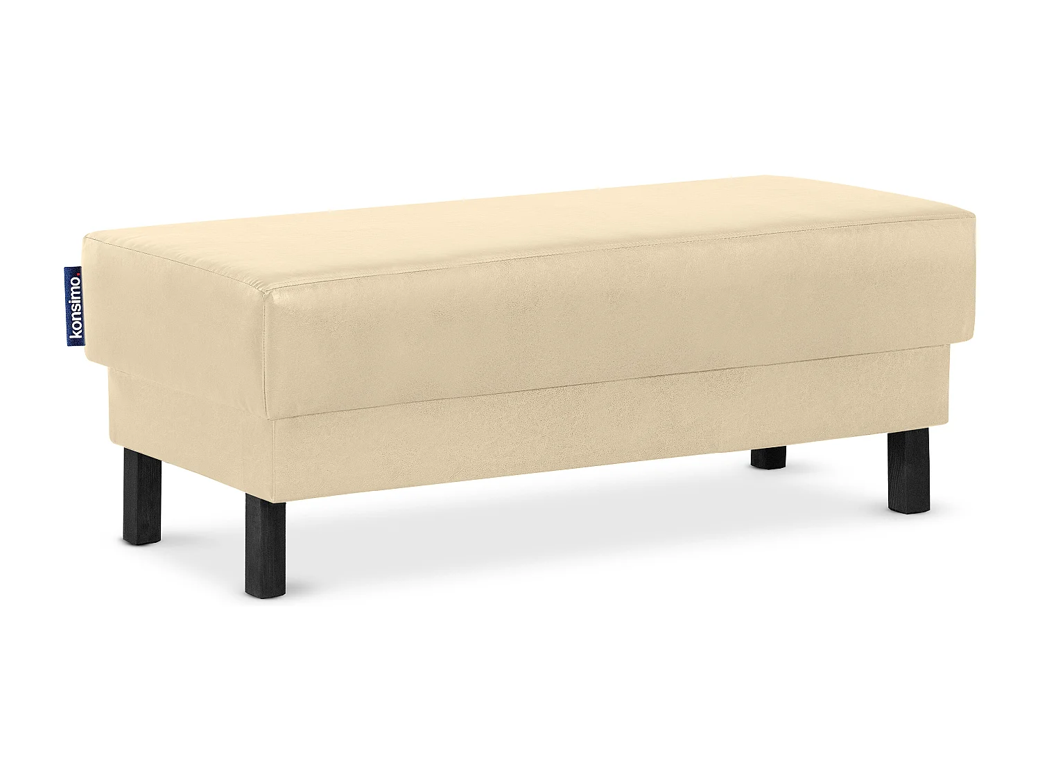 Sitzhocker auf hohen Holzbeinen - Ecru - ESPECTO