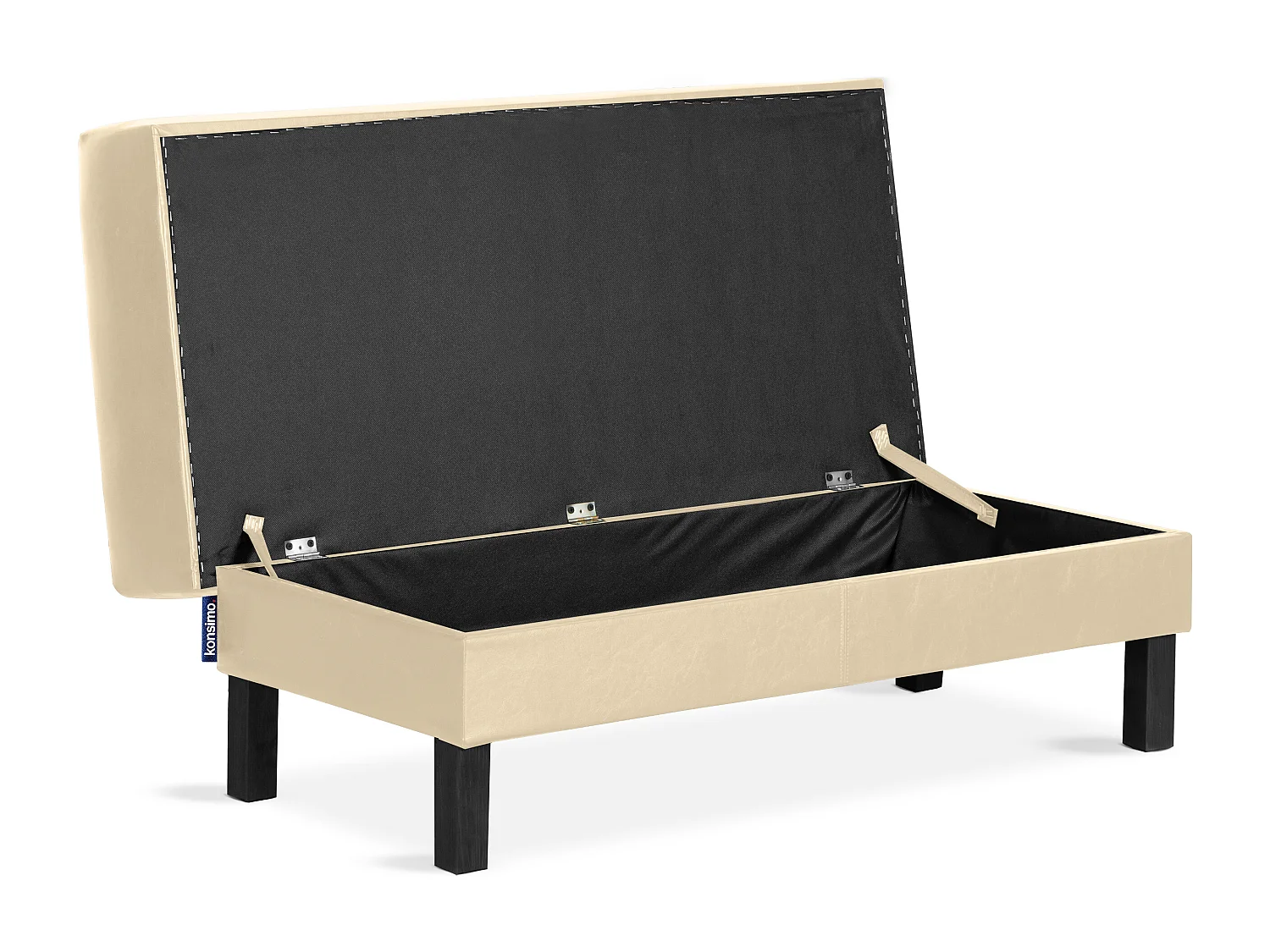 Sitzhocker auf hohen Holzbeinen - Ecru - ESPECTO