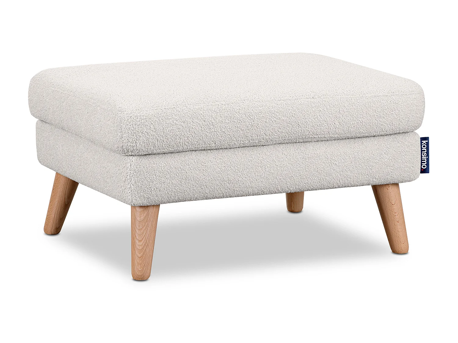 Sitzhocker Pouffe - weiss - TAGIO