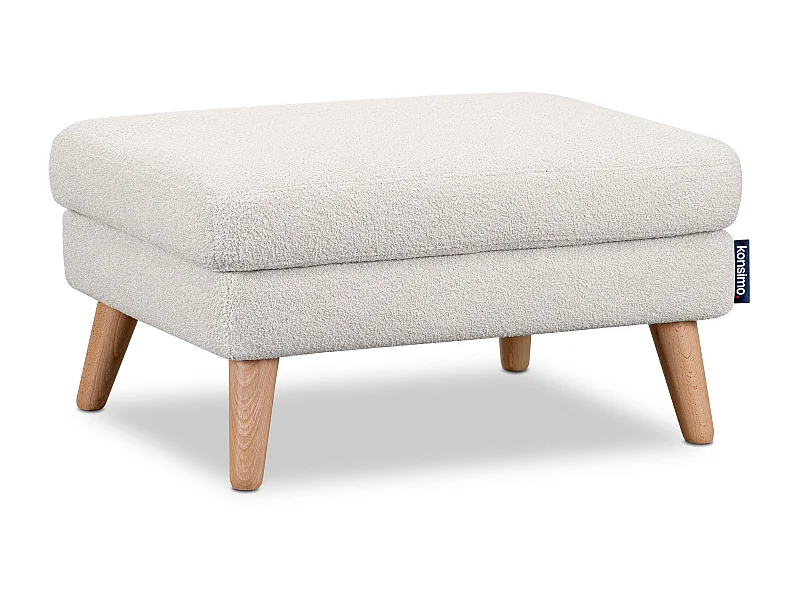 Sitzhocker Pouffe - weiss - TAGIO