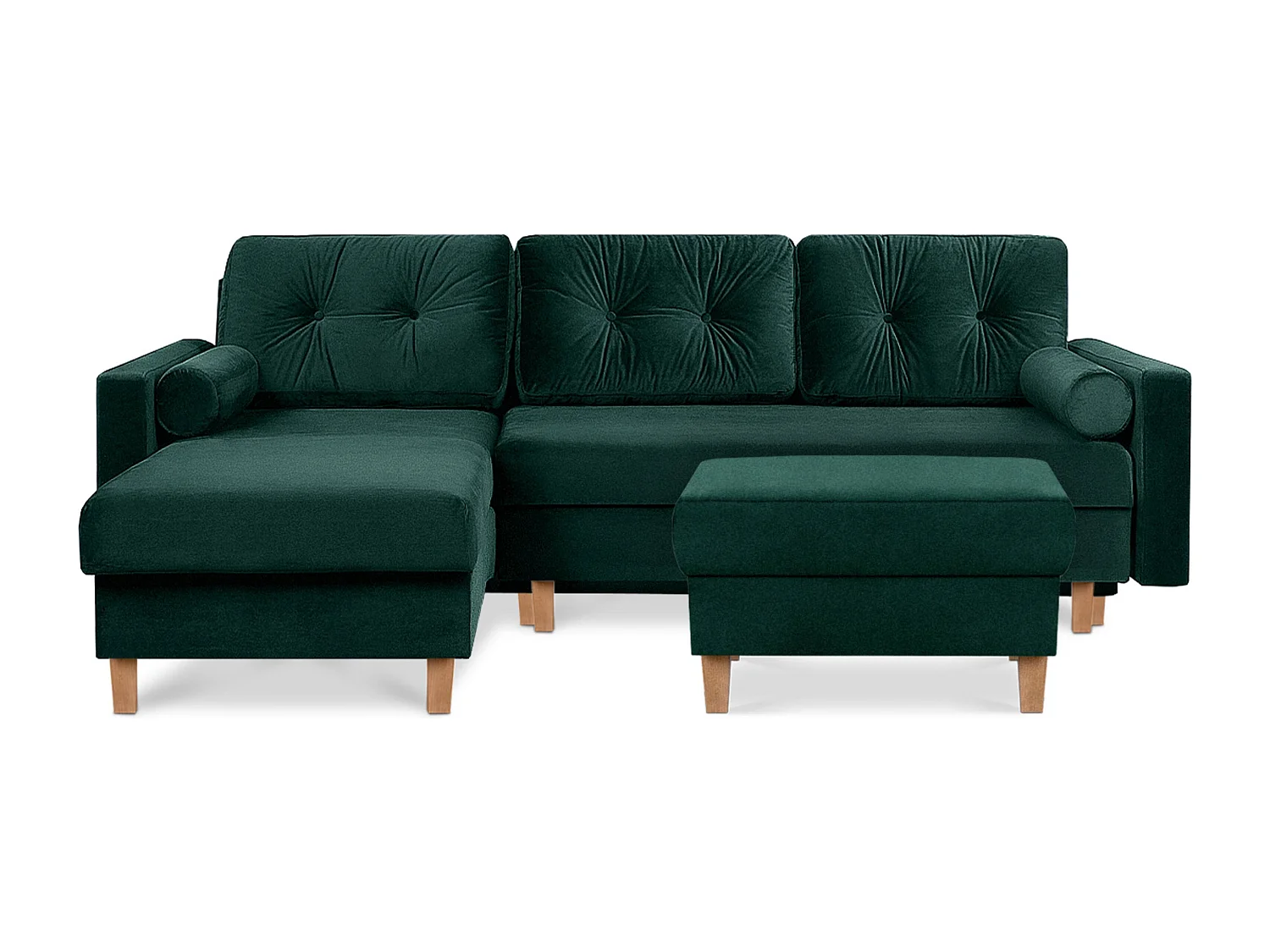 Sitzhocker Polsterhocker aufklappbarer - dunkelgrün - ERISO