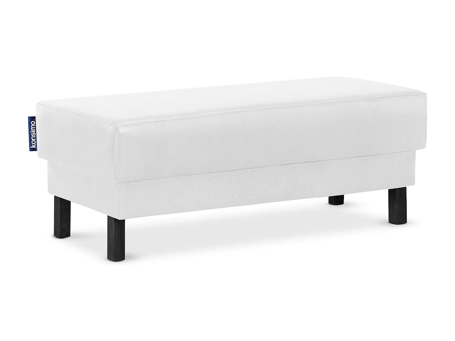 Sitzhocker auf hohen Holzbeinen - weiß - ESPECTO